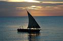 Sail boat sunset